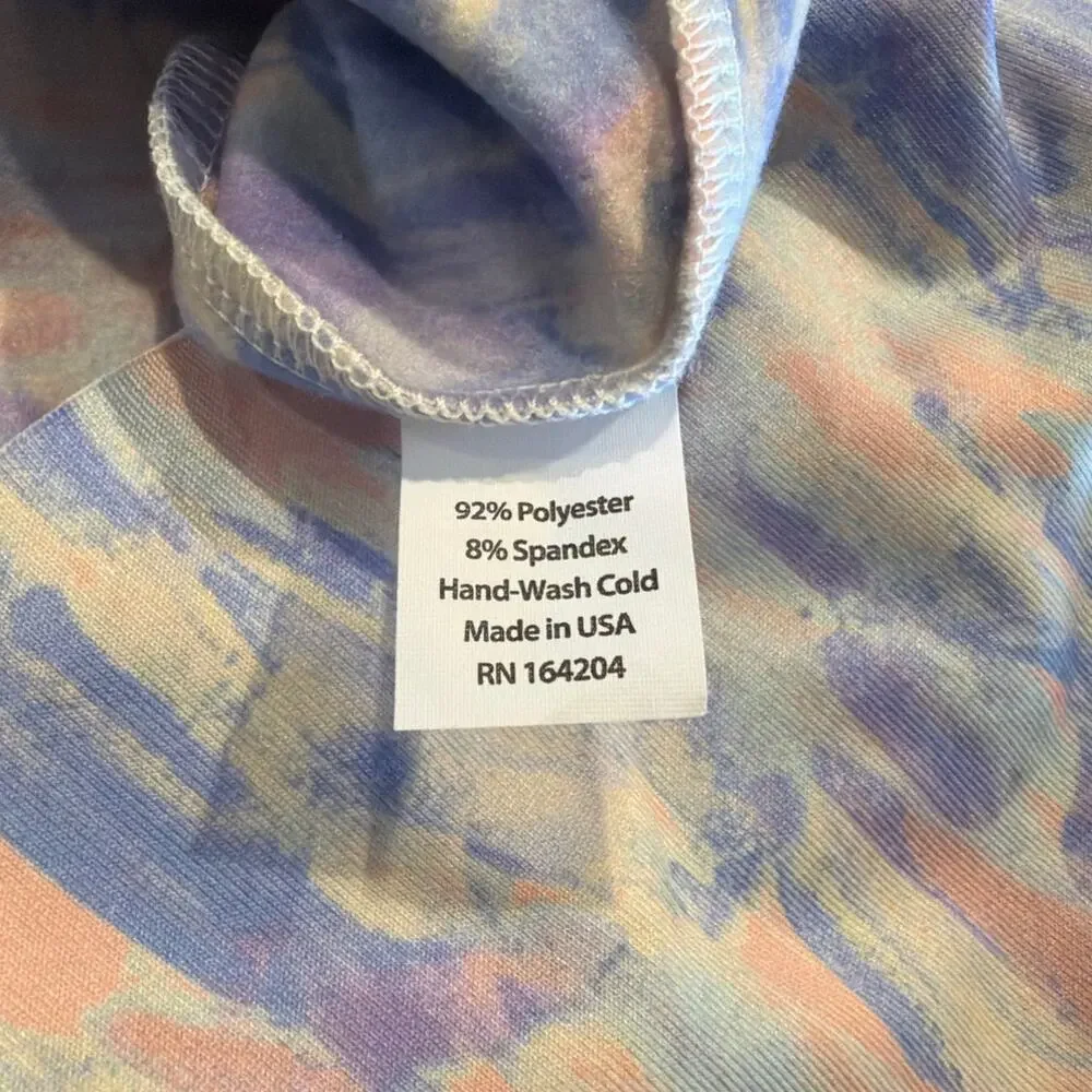 Skida Neck Gaiter Face Covering Pastel Abstract Print Made in USA - Picture 3 of 3